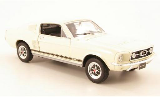 Modelauto Ford Mustang GT beige 1967 1/24 Welly
