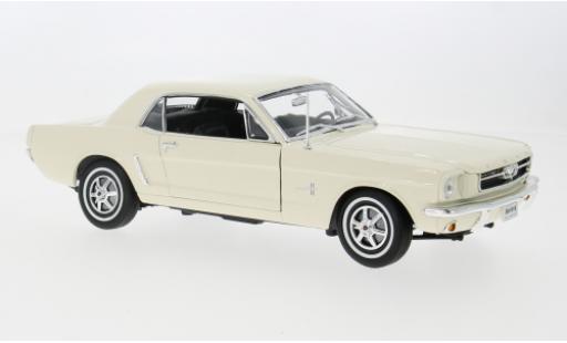 Modelauto Ford Mustang Hardtop wit 1964 1/18 Welly