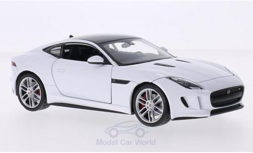 Modelauto Jaguar F-Type Coupe wit/zwart 1/24 Welly