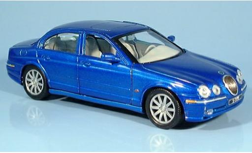Modelauto Jaguar S-Type Base blauw 1/24 Welly