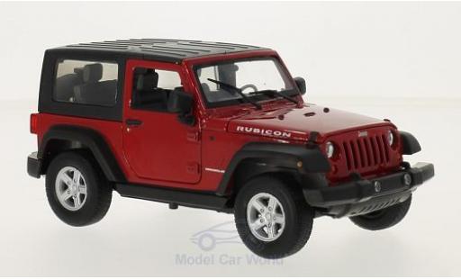 Modelauto Jeep Wrangler Base rood 1/24 Welly