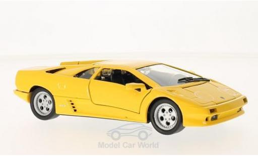 Modelauto Lamborghini Diablo Base geel 1998 zonder Vitrine 1/24 Welly