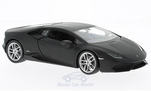 Modelauto Lamborghini Huracan LP 610-4 mat-zwart 1/24 Welly