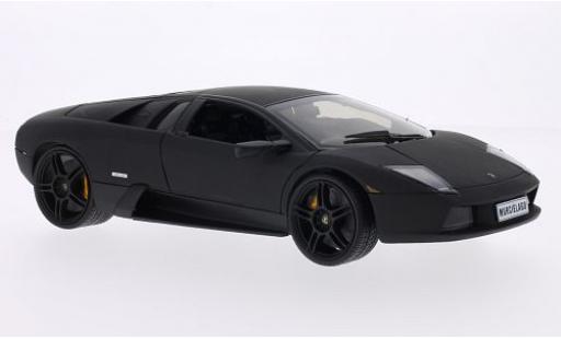 Modelauto Lamborghini Murcielago Base mat-zwart 1/18 Welly