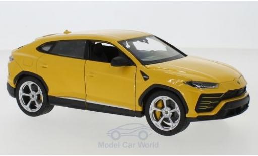 Modelauto Lamborghini Urus Base geel 1/24 Welly