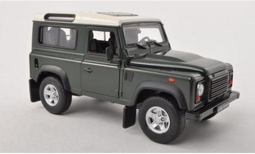 Modelauto Land Rover Defender Base dkl.-groen/-beige 1/24 Welly