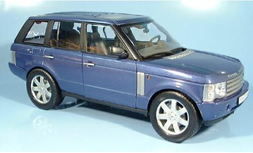 Modelauto Land Rover Range Rover Base met. blauw 2003 1/18 Welly