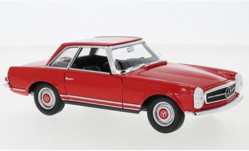 Modelauto Mercedes 230 Base SL (W113) rood 1963 1/24 Welly