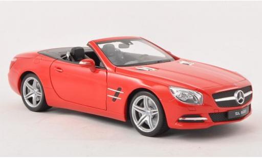 Modelauto Mercedes SL Base 500 (R231) rood 2012 1/18 Welly