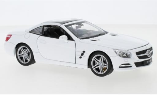 Modelauto Mercedes SL Base 500 (R231) wit 2012 toit ferm&Atilde;&copy; 1/24 Welly