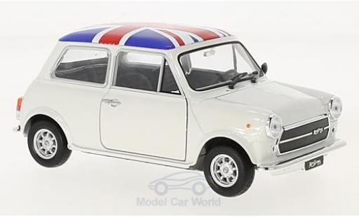 Modelauto Mini Cooper S 1300 wit UK Flag 1/24 Welly