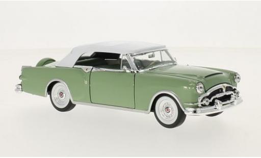 Modelauto Packard Caribbean Base groen 1953 ougroens/es kap sans Vitrine 1/24 Welly
