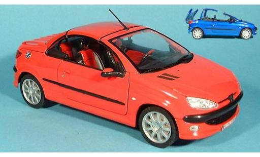 Modelauto Peugeot 206 CC rood 1/18 Welly