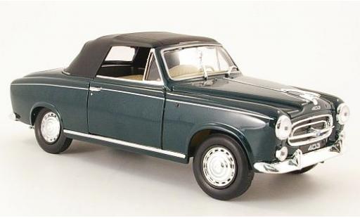 Modelauto Peugeot 403 Cabriolet met.-dkl.-groen gesloten 1957 1/18 Welly