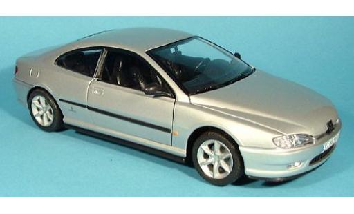 Modelauto Peugeot 406 Base grijs 1/18 Welly