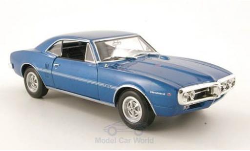 Modelauto Pontiac Firebird 1967 metallic blauw zonder Vitrine 1/24 Welly