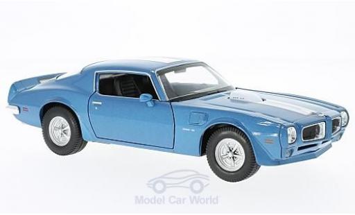 Modelauto Pontiac Firebird 1972 Trans Am blauw/wit 1/24 Welly