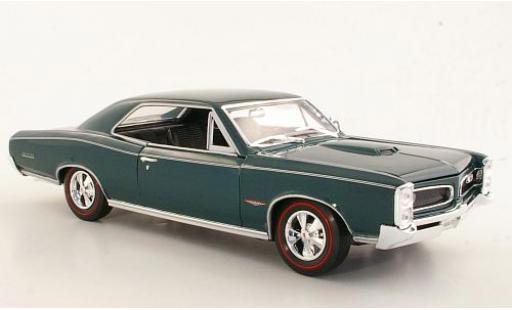 Modelauto Pontiac GTO 1966 metallic groen sans Vitrine 1/18 Welly