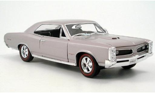 Modelauto Pontiac GTO 1966 grijs 1/18 Welly
