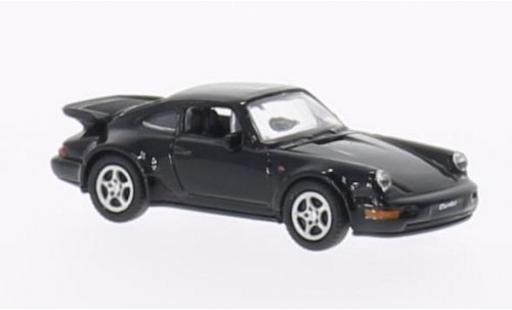 Modelauto Porsche 911 Turbo zwart 1/87 Welly