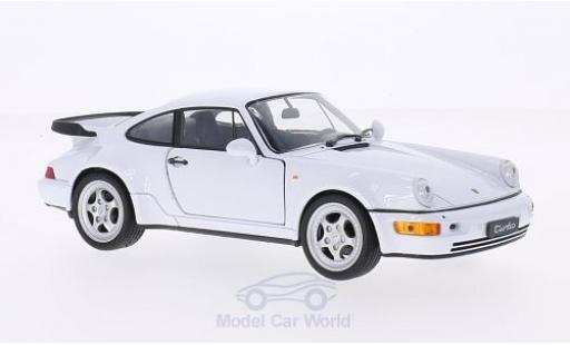 Modelauto Porsche 911 Turbo wit 1/24 Welly