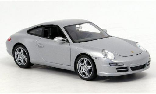 Modelauto Porsche 911 S Carrera grijs 1/24 Welly