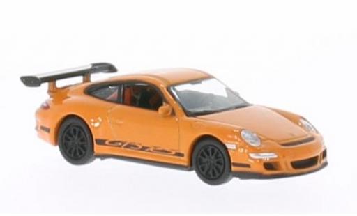 Modelauto Porsche 911 GT3 RS oranje 1/87 Welly