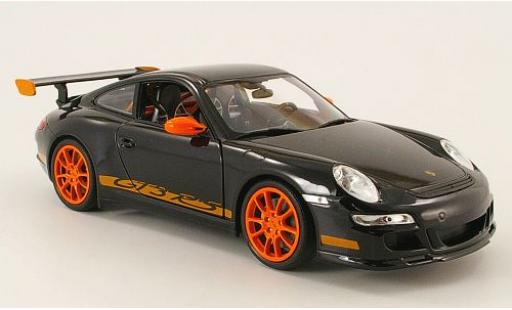 Modelauto Porsche 911 GT3 RS zwart 1/18 Welly