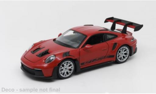 Modelauto Porsche 911 RS GTR rood 1/24 Welly