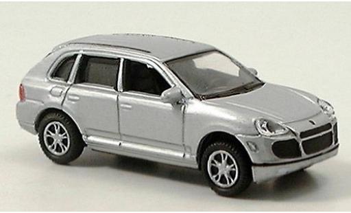 Modelauto Porsche Cayenne Turbo grijs 1/87 Welly