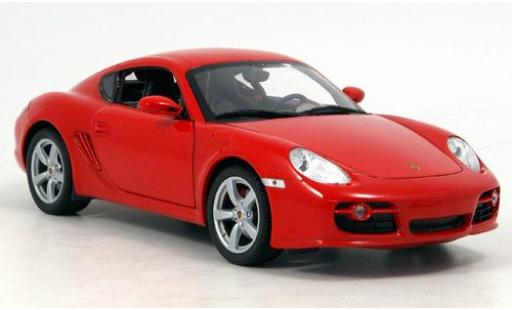 Modelauto Porsche Cayman Base rood 1/18 Welly