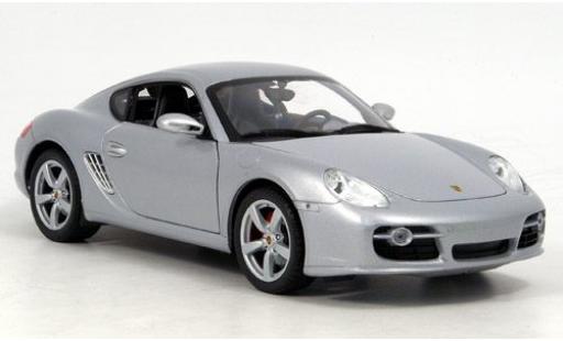 Modelauto Porsche Cayman Base grijs 1/18 Welly