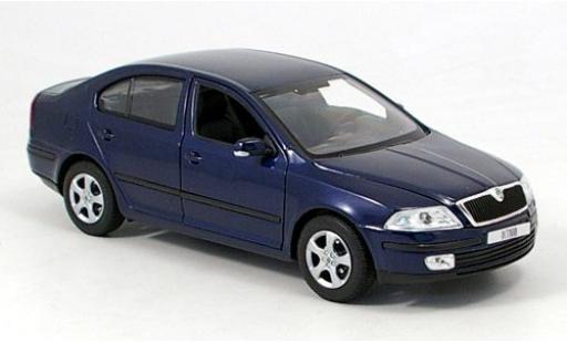 Modelauto Skoda Octavia Base dkl.-blauw 1/24 Welly