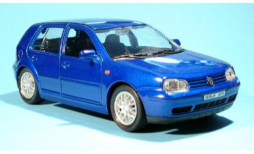 Modelauto Volkswagen Golf Base IV met. blauw 1/24 Welly