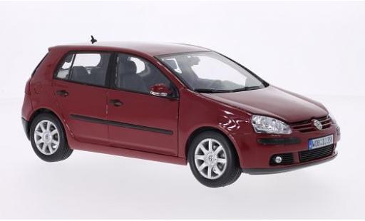 Modelauto Volkswagen Golf Base V rood 1/18 Welly