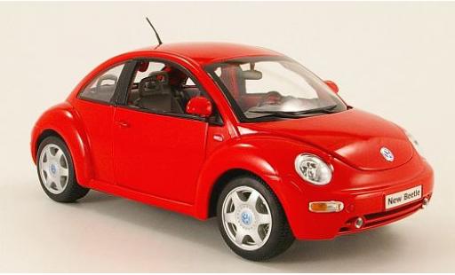 Modelauto Volkswagen New Beetle Base rood 1/18 Welly