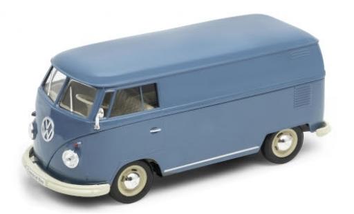Modelauto Volkswagen T1 B bestelwagen blauw 1963 1/24 Welly