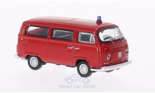 Modelauto Volkswagen T2 B Bus Brandweer 1972 1/87 Welly