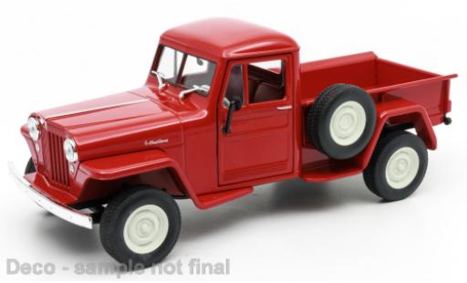 Modelauto Jeep Willys Base rood 1947 1/24 Welly
