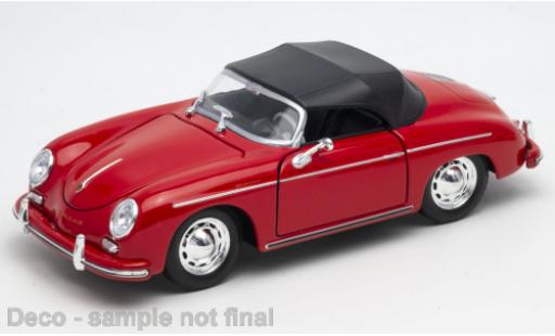 Modelauto Porsche 356 A A A Speedster rood 1/24 Welly