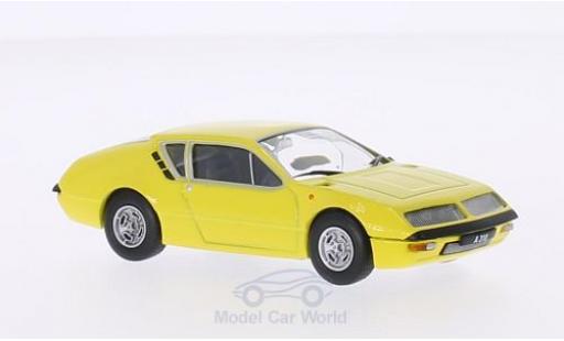 Modelauto Alpine A310 1600 Renault geel 1972 1/43 WhiteBox