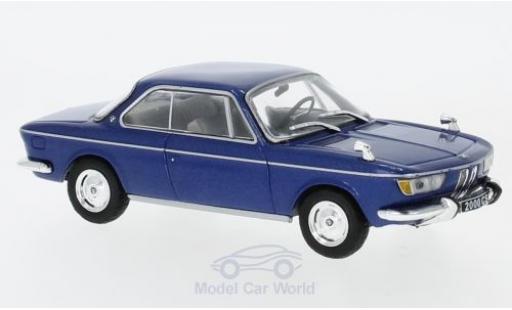 Modelauto Bmw 2000 CS metallic blauw 1966 1/43 WhiteBox
