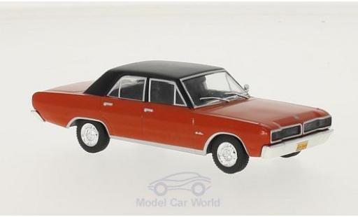 Modelauto Dodge Charger R/T rood/zwart 1975 1/43 WhiteBox