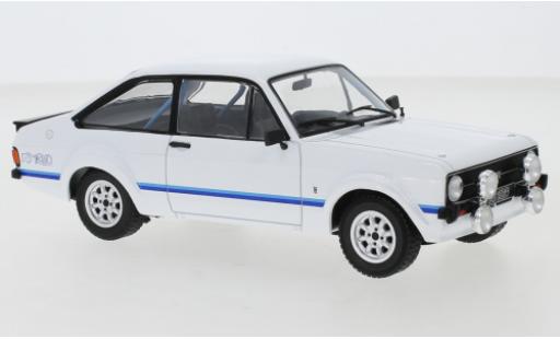 Modelauto Ford Escort RS 1800 MkII wit/blauw 1989 1/24 WhiteBox