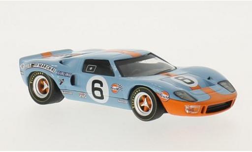 Modelauto Ford GT40 Mk I RHD No.6 John Wyer A.E. Gulf 24h Le Mans 1969 J.Ickx/J.olijfgroener 1/43 WhiteBox