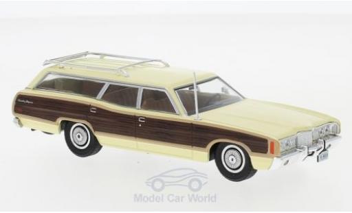 Modelauto Ford LTD Country Squire geel/Holzoptik 1972 1/43 WhiteBox