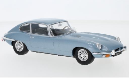 Modelauto Jaguar E-Type Base metallic blauw 1/24 WhiteBox