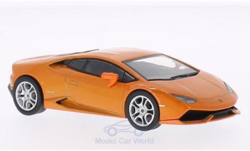 Modelauto Lamborghini Huracan LP 610-4 metallic oranje 2014 1/43 WhiteBox