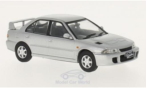 Modelauto Mitsubishi Lancer Evolution I grijs RHD 1992 1/43 WhiteBox