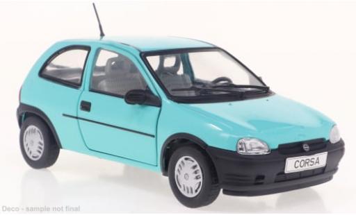 Modelauto Opel Corsa B Base B turquoise 1993 1/24 WhiteBox